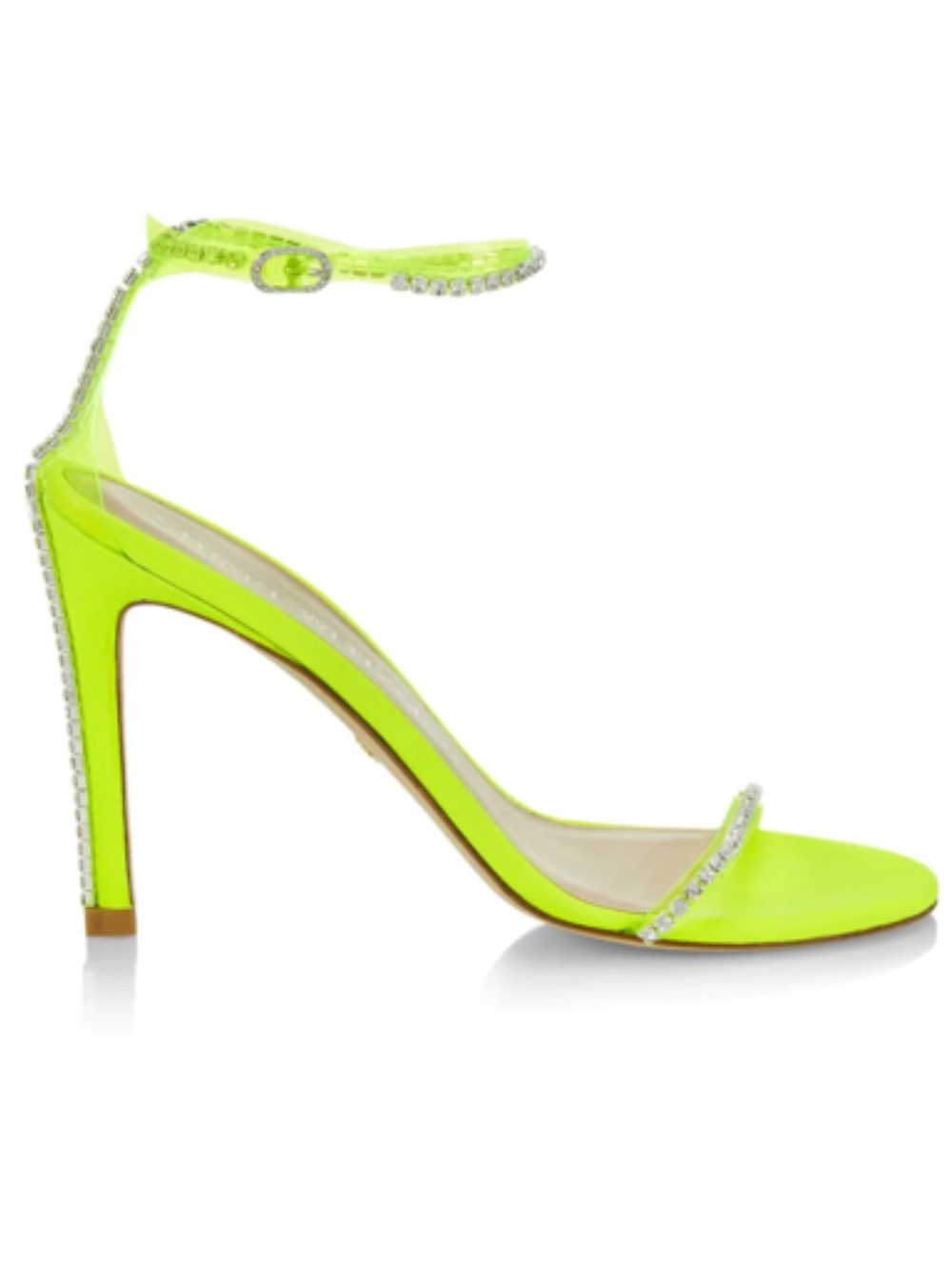 STUART Weitzman  Rhinestone Ankle-Strap Stiletto Sandals